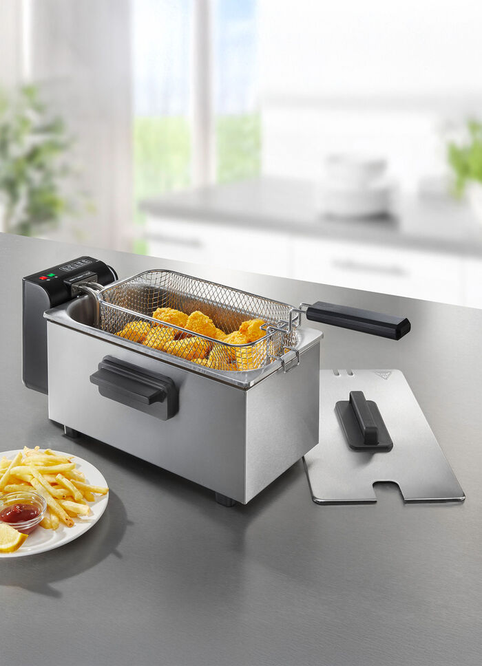 Fritteuse mit Edelstahl-Innentopf 