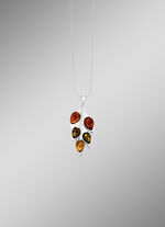 Unikat-Anhänger mit Bernstein  