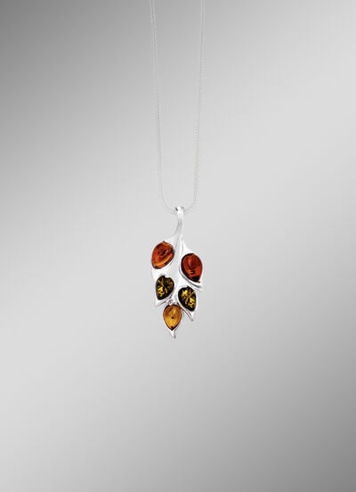 Unikat-Anhänger mit Bernstein  