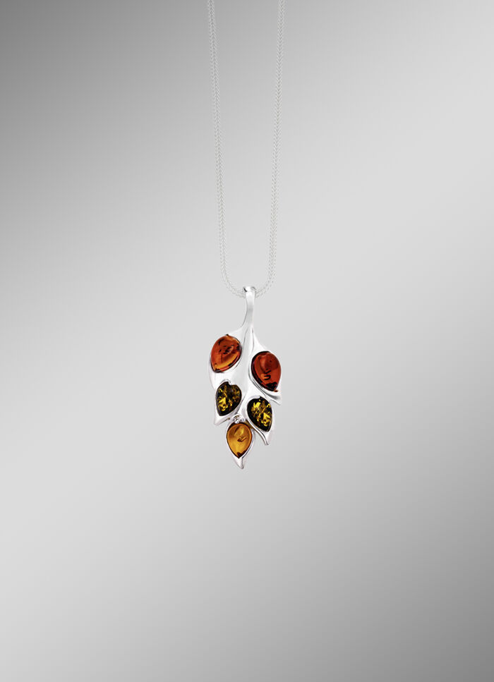 Unikat-Anhänger mit Bernstein  