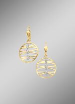 Filigrane Ohrringe mit synth. Zirkonia 