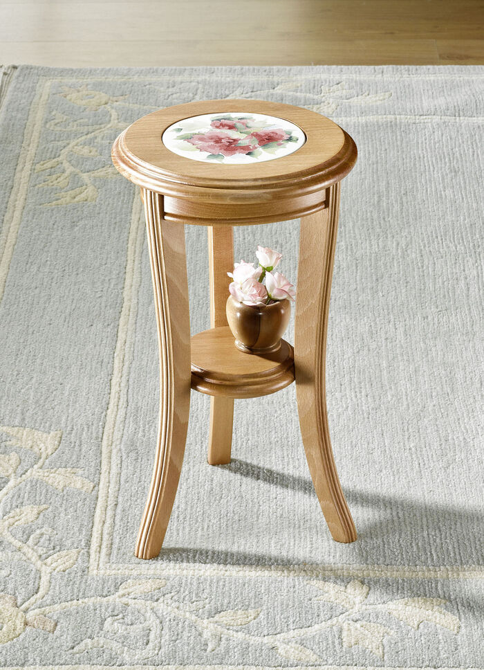 Blumenständer aus massivem Holz EICHE