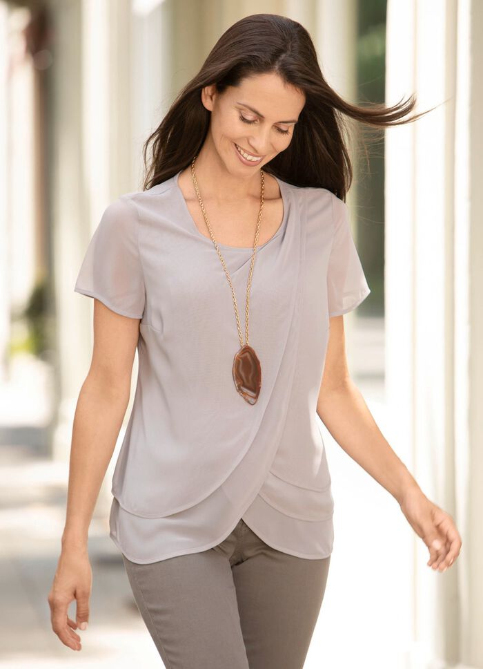 Tunika mit rundem Halsausschnitt 