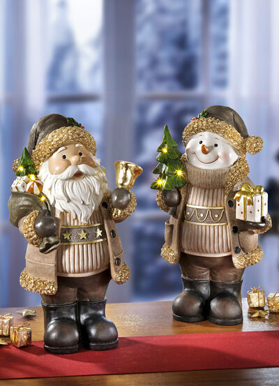 Beleuchtete Figuren aus Polyresin 