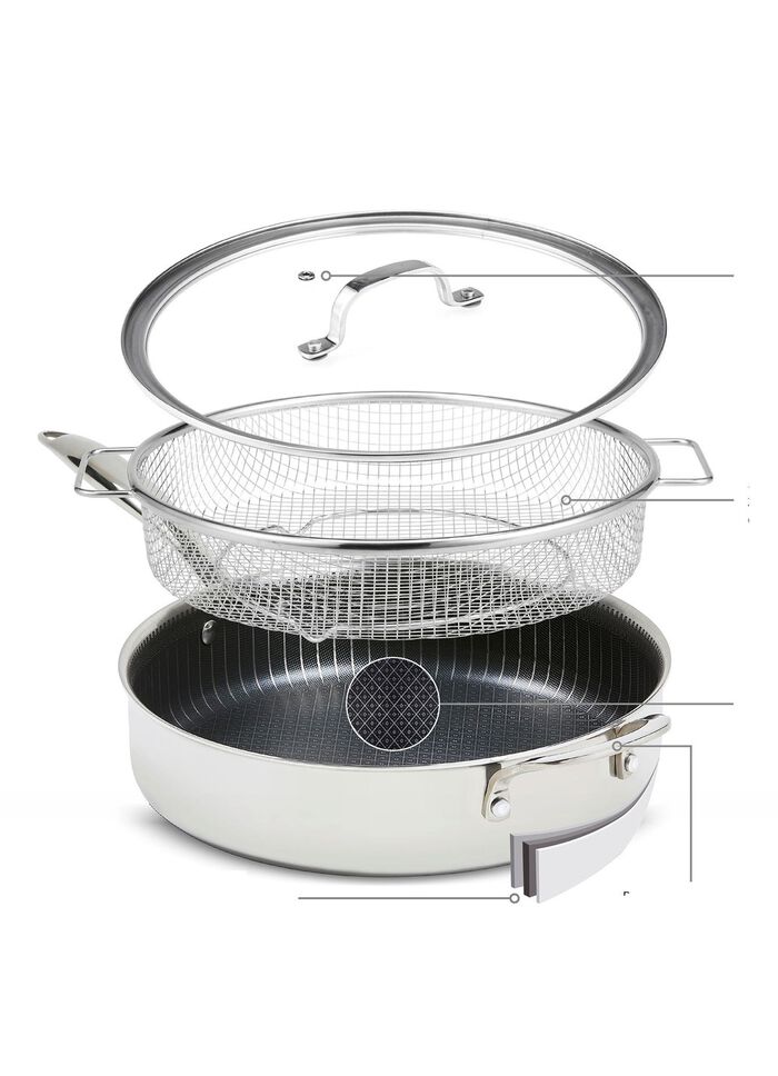 Livington Titan Pan Pfannen und Kocht&ouml;pfe EDELSTAHL