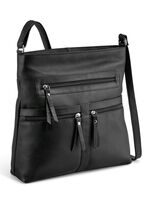 Laurina, Tasche, Damen, mit verstellbarem Umh&auml;ngeriemen SCHWARZ