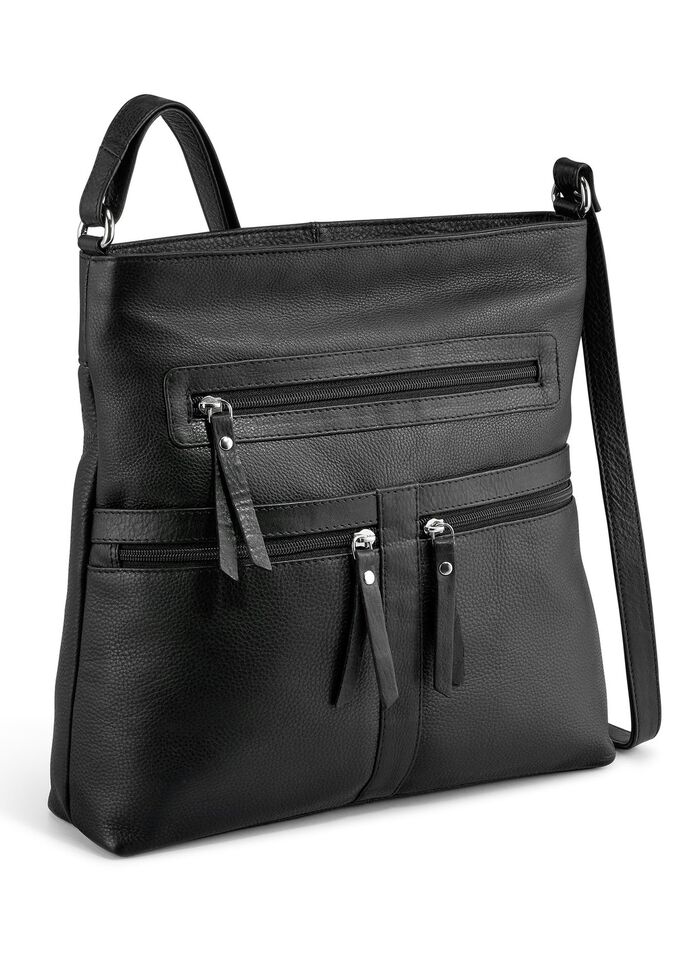 Laurina, Tasche, Damen, mit verstellbarem Umh&auml;ngeriemen SCHWARZ