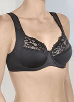 Viania Zweierpack Bügel-BH mit Elastikspitze 1X SCHWARZ, 1X SEKT