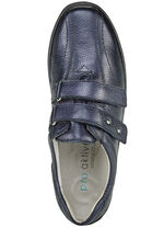 Waldläufer, bequeme Damen-Slipper, Weite H, mit herausnehmbarem Fußbett DUNKELBLAU