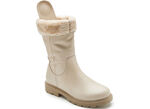 Andrea Conti Stiefel mit flauschigem, umschlagbaren Kragen BEIGE
