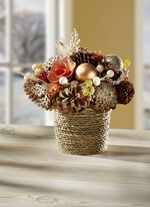 Natur-Gesteck im Jute-Topf 