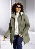 Funktionsjacke mit fester Kapuze 