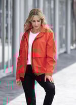 Funktionsjacke mit fester Kapuze 