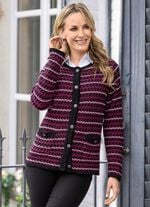 Strickjacke in Jacquard-Dessin 