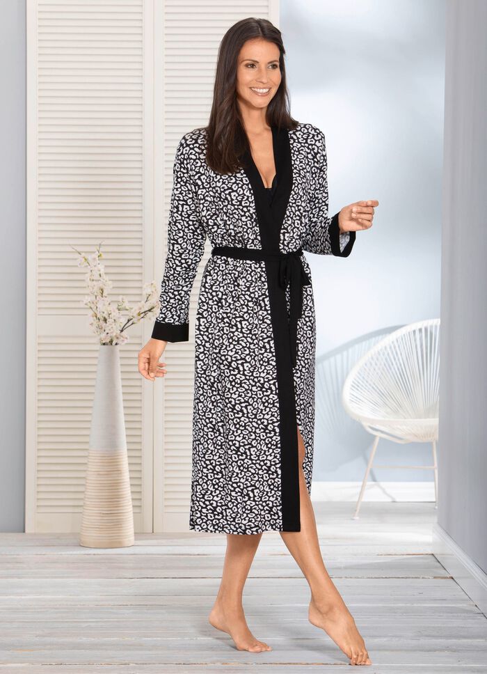 Hausmantel in Kimono-Form 