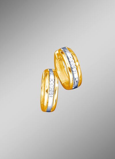 Klappcreolen mit Brillanten 