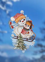 Fensterbild mit Saughaken 