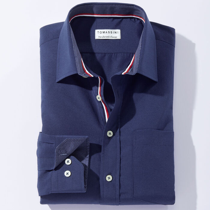 Hemd von "Milano Italy" in 4 Farben DUNKELBLAU