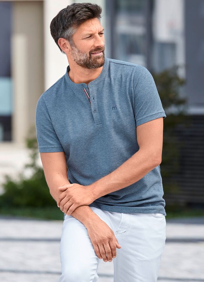 &bdquo;Milano Italy&ldquo;-Shirt JEANSBLAU