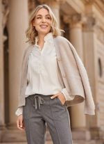 Jacke mit V-Ausschnitt 