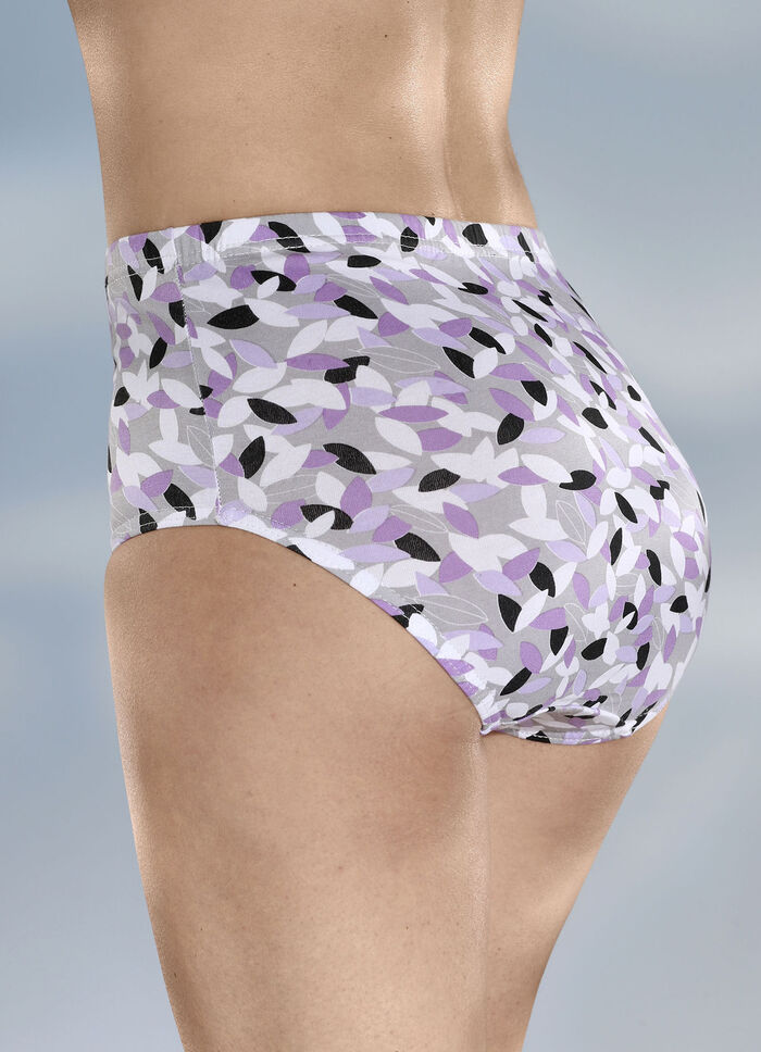 Viererpack Slips mit Druckdessin 