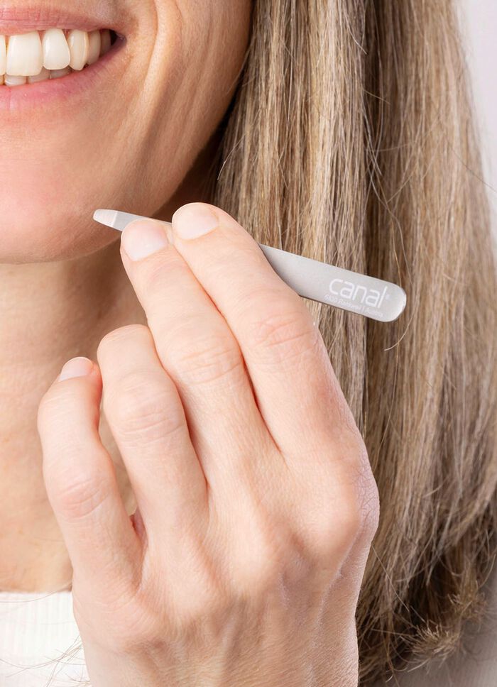 Haarpinzette von Canal aus rostfreiem Edelstahl 