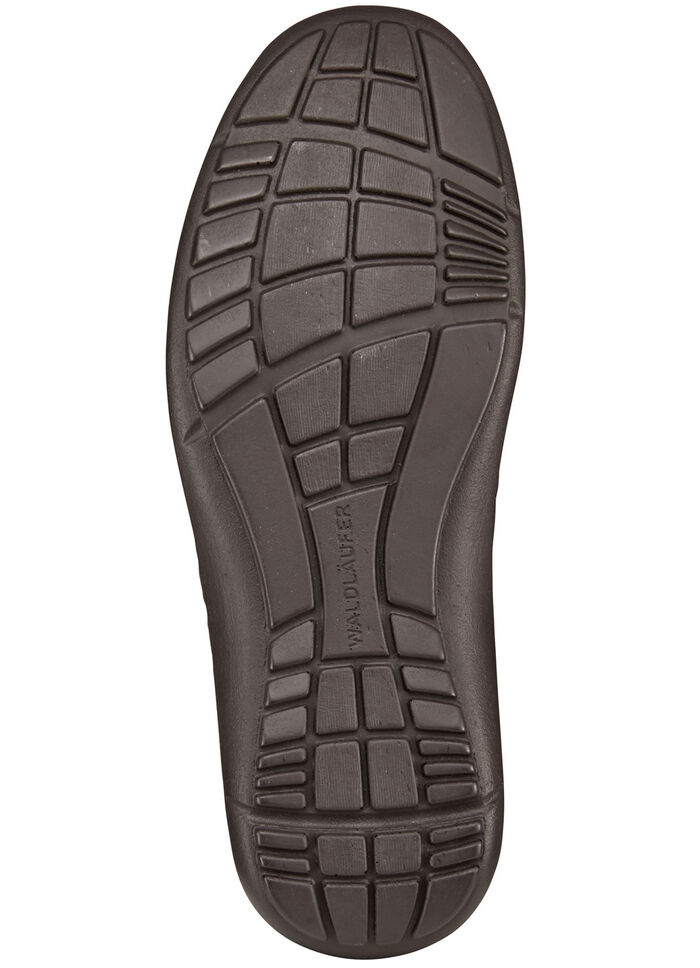 Waldläufer, bequeme Herren-Schnürschuhe, Weite H, mit herausnehmbarem Fußbett DUNKELBRAUN