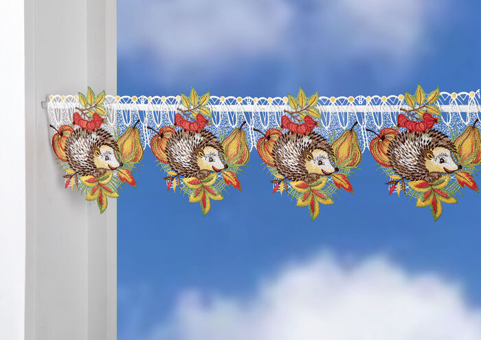 Stangendeko aus echter Plauener Spitze 