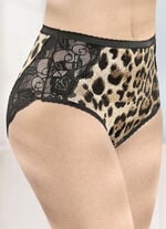 Laurina Dreierpack Slips mit Raubtierdessin 