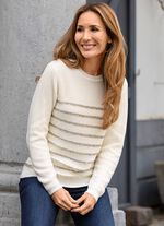 Pullover mit edlen Streifen 