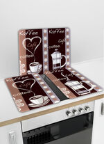 WENKO Wandblende / Herdabdeckplatten, Kaffee 