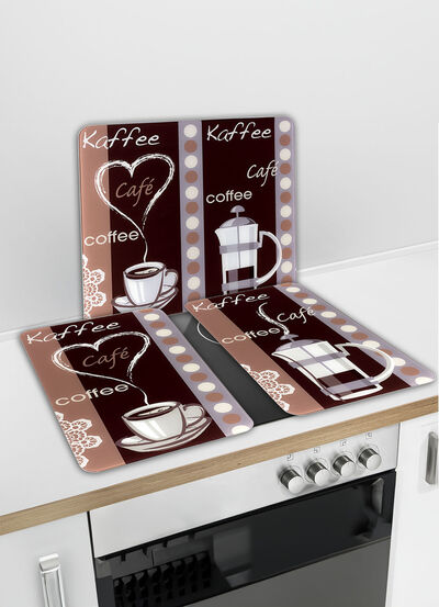 WENKO Wandblende / Herdabdeckplatten, Kaffee 