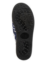 Zweierpack Pantoffeln aus samtig, weichem, bedrucktem Textilmaterial 1X BLAU, 1X BORDEAUX