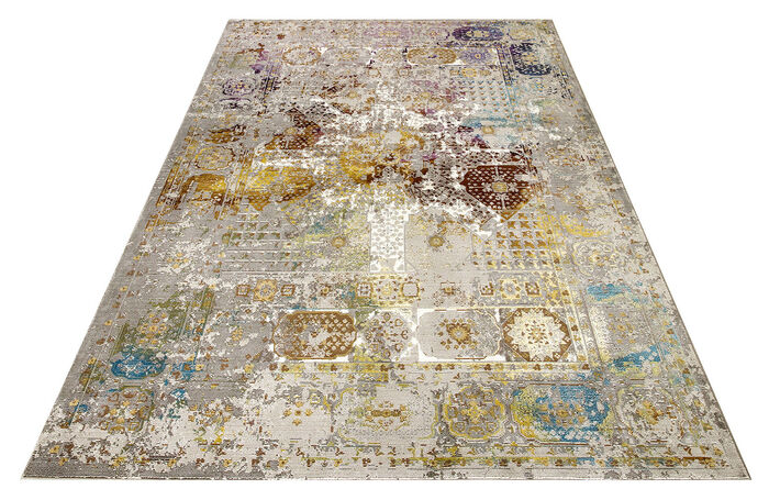 Brücken und Teppiche aus Flachgewebe mit aufwendiger Dessinierung BUNT