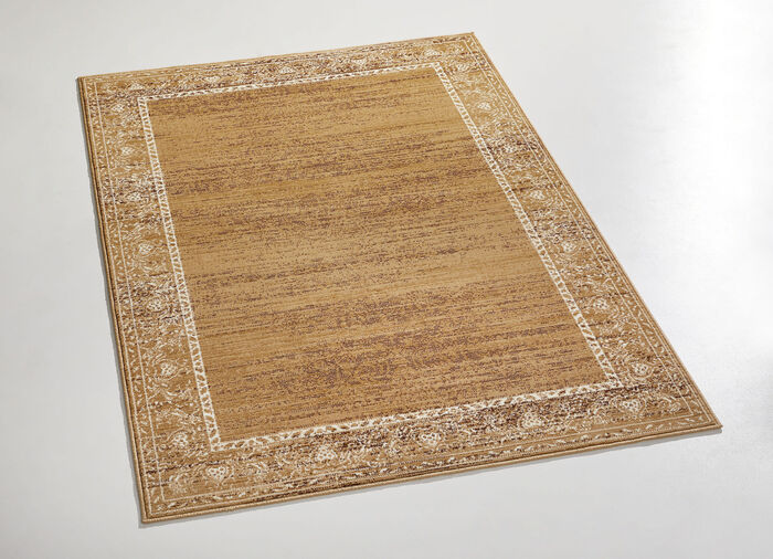 Gewebte Brücken und Teppiche mit tollem Dessin BEIGE