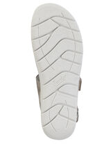 ELENA EDEN Sandale mit verstellbarem Fersenriemchen HELLGRAU