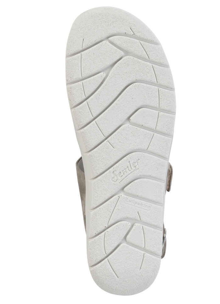 ELENA EDEN Sandale mit verstellbarem Fersenriemchen HELLGRAU