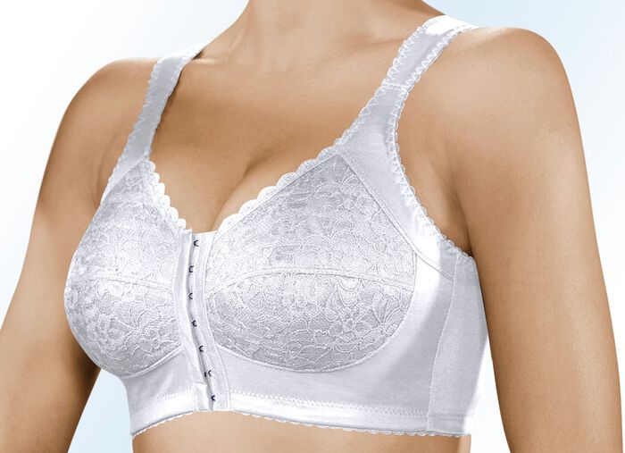 BH mit praktischem Vorderverschluss WEISS