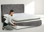 Stretchbezug für Boxspringbett in Mikrofaser-Qualität GRAU