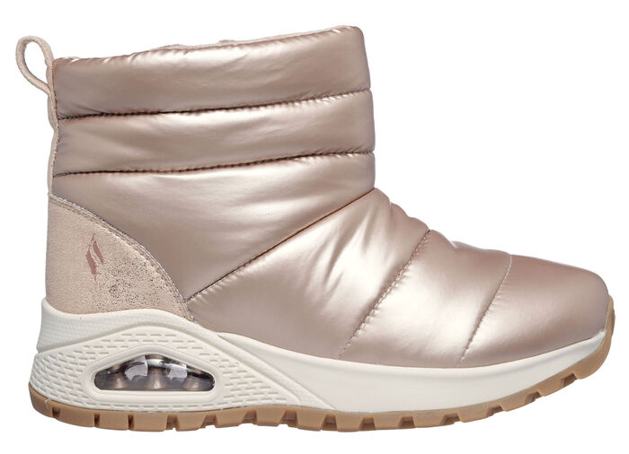SKECHERS, gefütterte Damen-Boots, Winterschuhe, mit Reißverschluss ROSÉGOLD