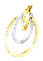 Moderne, schicke Creolen in Bicolor 