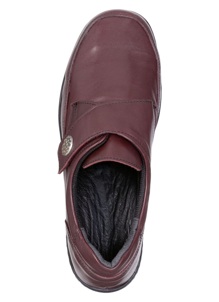 ELENA EDEN, bequeme Damen-Slipper, WeiteH, mit herausnehmbarem Fußbett BURGUND