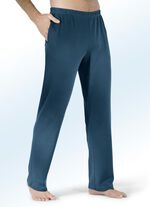 Zweierpack Schlaf- und Freizeithosen mit Seitentaschen 1X PETROL, 1X SCHWARZ