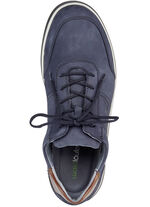 Waldl&auml;ufer Schn&uuml;rschuh mit herausnehmbarem Lederfu&szlig;bett MARINE-BRAUN