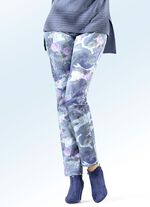 Hose mit angesagter Dessinierung INDIGOBL.-HELLBL.-ORCHIDEE