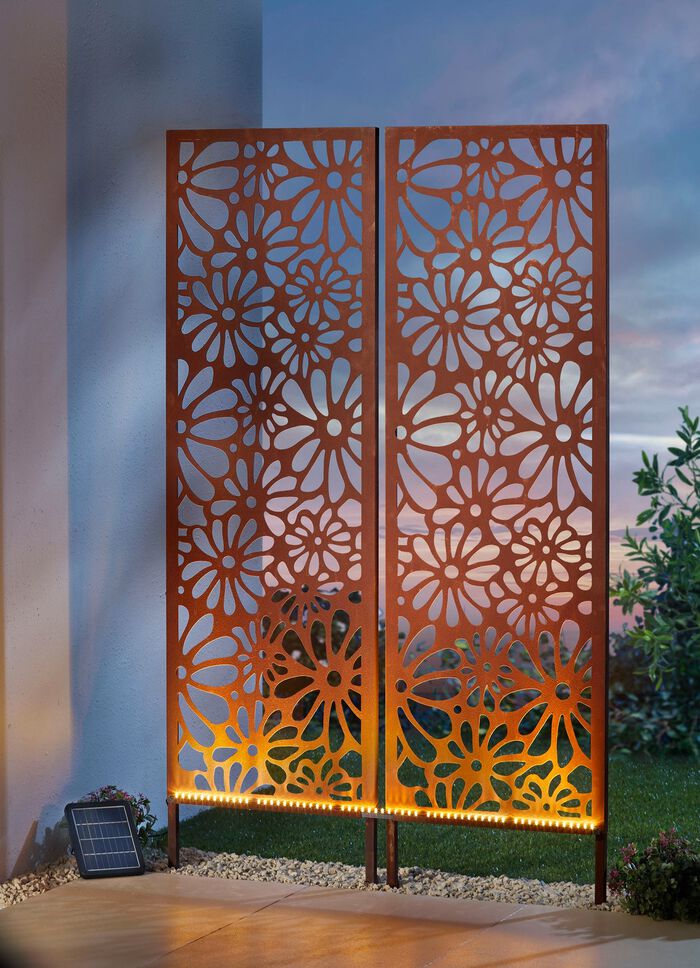 LED-Sichtschutz, 2-teilig 