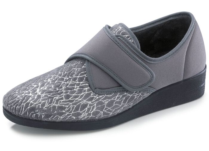 Laurina, klassische Damen-Klettschuhe, mit elastischem Samt 