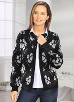 Strickjacke in Jacquard-Dessin 