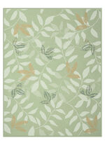 Schlafdecke mit Veloursbandeinfassung GRÜN