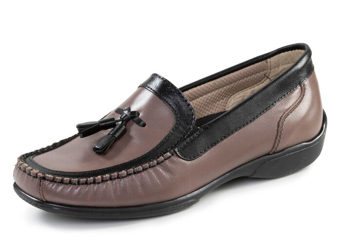 ELENA EDEN, klassische Damen-Slipper, mit herausnehmbarem Fu&szlig;bett 